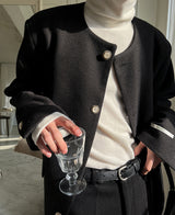 ソールドウィンターツイードジャケット/Sold winter tweed jacket (2 color)