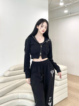 ハートスウェットパンツ/[High quality] 846. Heart sweat pt (2color)