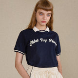 オールドアイビー・クラシックカラーハーフTシャツ/Old Ivy Classic Collar Half T-shirt (3color)
