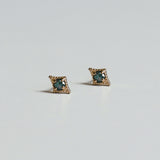[シングルピアス] 14K ゴールドグリーンピアス / [single earring]14K gold green piercing