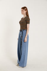 マルチカラーストライプTシャツ/MULTI COLOR STRIPE T.SHIRT