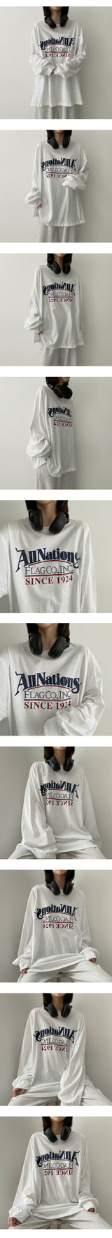 オールネーションロングスリーブTシャツ / All Nation Long Sleeve Tee