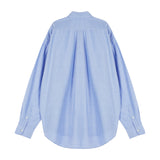 VZロゴビックオーバーフィットオックスフォードシャツスカイブルー/VZ Logo Big Over Fit Oxford Shirt Skyblue (6683361050742)