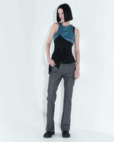 チェーンリンクレイヤードトップ / Chain Link Layered Top _ Teal