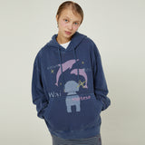 Spray maltese pigment hoodie
