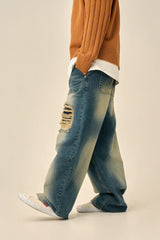 DAMAGE POINT WASHED DENIM