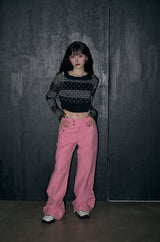 classic cargo slacks - pink