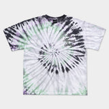 TIE-DYE RAINBOW TEE - Multi GREEN (6675681476726)