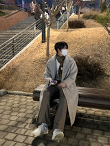 LMN ピンタックバックバンディングワイドスラックス / LMN pin tuck back-banding wide slacks (4 colors)