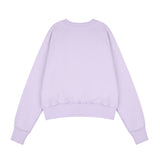 Stupid baby Crop Sweat-shirt [Lilac] (6535250837622)