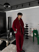 Perfect Velour Hood Zip Up (3color)