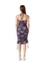 リキッドハートシャーリングドレス / LIQUIDY HEART SHIRRING DRESS