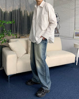 CR フェードストライプワークシャツ / CR Fade Stripe Work Shirt (2 colors)