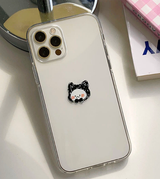 キュートキャットブラックフォーンケース / Cute Cat Black phone case