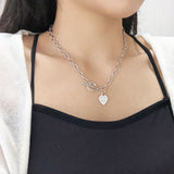 ユニークハートネックレス / Unique Heart Necklace (2 color)
