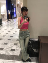 Hera boots cut denim pants 