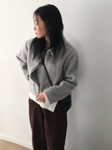 [Wool 50] Milko Mohair Short Collar Jacket