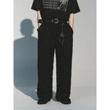 スタージャカードバンディングパンツ / STAR JACQUARD BANDING PANTS_BK
