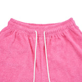 A LOGO EMBLEM TERRY SHORT PANTS  PINK