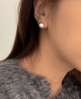 メルティングボールピアス / melting ball earring