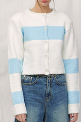  ALPACA BOOKLE KNIT CARDIGAN / IVORY