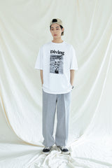 DIVING GRAPHIC T-SHIRTS WHITE (6561077493878)