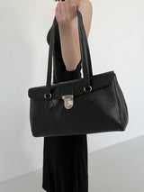 Y2Kワイドブラックバッグ/Y2K Wide Black Bag