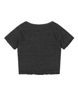 [NF] BUST SHIRRING CROP TEE (BLACK)_F23QB485