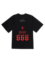 トリプルシックスオーバーフィットTシャツ/Triplesix-BK(wide overfit short sleeved T-shirt)
