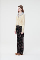 SMALL CHERRY ECO FUR CROP CADIGAN [CREAM]