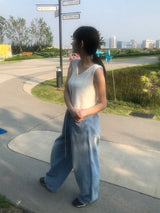Ellie string denim pants