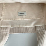 Corduroy simple line bag - ivory