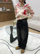 Mirba wide denim pants