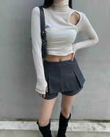 Pleated pants skirt