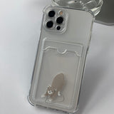 Cat drawing Color Siamese Card Storage Phone Case