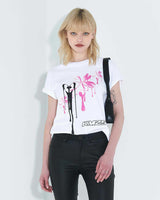 ドリッピングTシャツ / KMZS Dripping T-Shirt _ White