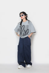 ブラッシュハートショートスリーブTシャツ / Brush Heart Short Sleeve T-shirt