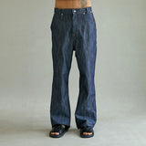 バータック デニムパンツ/BAR TACK DENIM PANTS (DEEP BLUE)