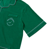 パイピングテリーショートスリーブシャツ/[UNISEX] Piped Terry Short-Sleeved Shirt (Green)