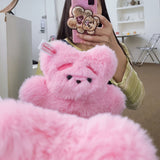 Pink Yeti Teddy bear (6658146533494)
