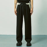 ワイドフィットピンタックバイカースラックス / wide fit pintuck biker slacks