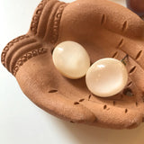 フォーミカペブルピアス [Cream]