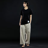 ワンタックワイドフィットパンツ/ONE TUCK WIDE FIT PANTS-OATMEAL