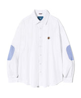 エルボーパッチオックスフォードシャツ/Elbow Patch Oxford Shirt S117 White
