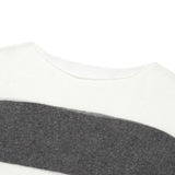 シースルーブロックロングスリーブ二ット