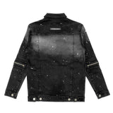 TZ METEOR DENIM JACKET - BLACK (6664239939702)