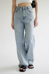 ストロングワイドパンツ / no.1297 Strong Light Blue Wide Pants