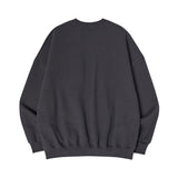 Signature balloon over fleece sweatshirt Charcoal