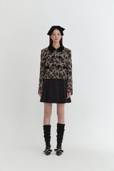 Velvet collar jacket