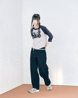 プリントTシャツ/ PRINT RAGLAN T-SHIRT